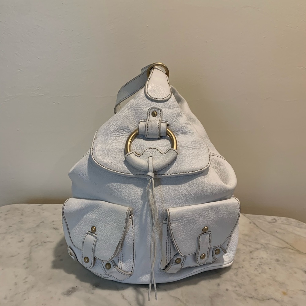 JNY Quality Leather Mini Backpack